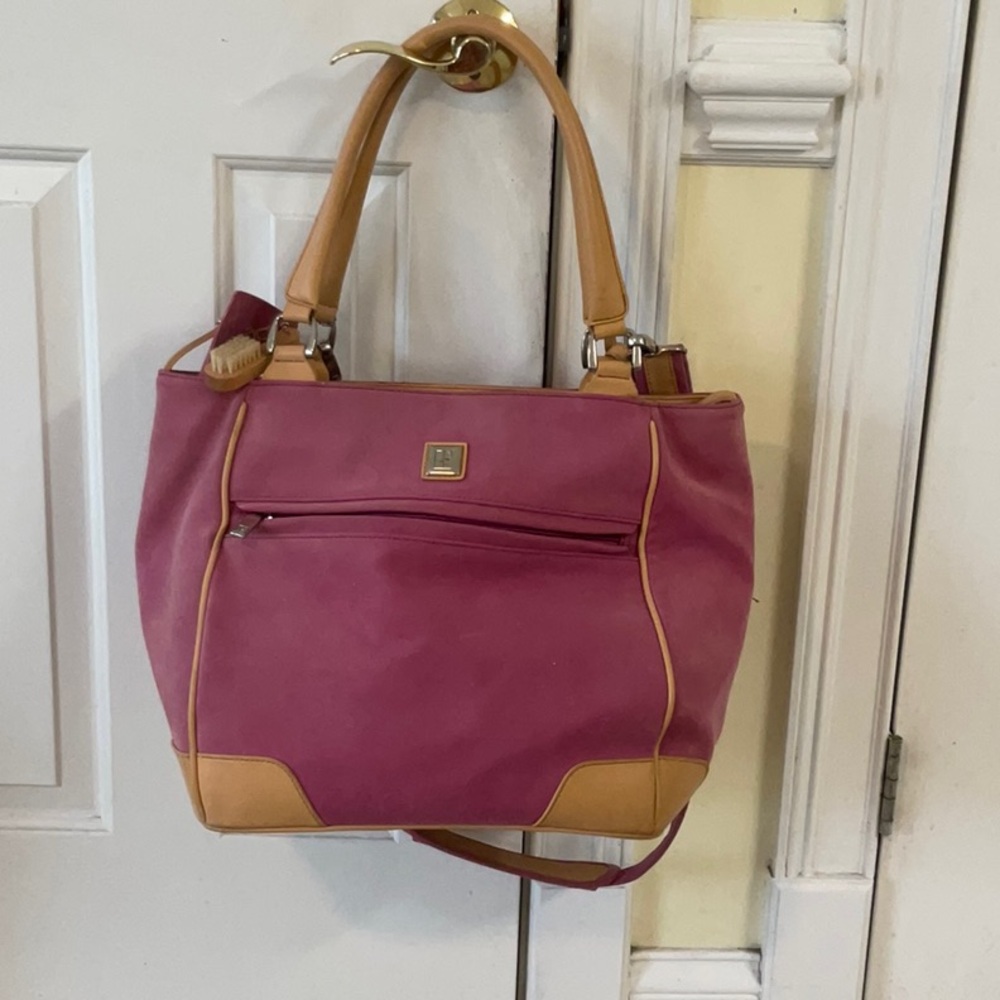 Diane Von Furstenberg pink and tan Bag